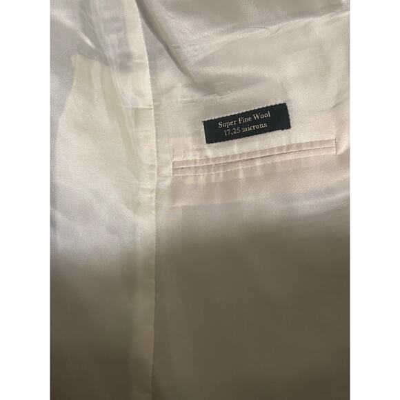 Corneliani Men's Extra Fine Virgin Wool Plaid Striped Grey Jacket Size 42L US - Picture 5 of 14